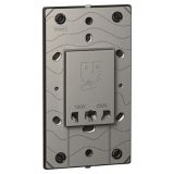 罗格朗开关插座 奥特 金属镁 方形剃须插模块 230V/120-230V 